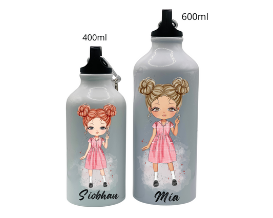 School Water Bottle - Red Uniform (Girls)